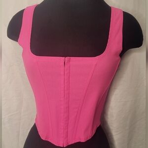 Windsor Pink Sleeveless Corset Top Size Medium